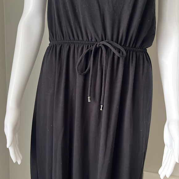 Lildy Tie Waist Black Maxi Sundress Size L/XL - Picture 4 of 11